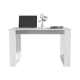 thumbnail image 3 of Modern White 120 Work Desk - Compact Design, For Laptop, Rectangular Freestanding With Effortless Fold And Lock Option Writing Table Modern, Compact, Strong Laptop Use, Simple Mechanism, 3 of 4