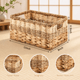 Medium Water Features Water Hyacinth Seagrass Medium 4-Pack Wicker Storage Baskets - Walmart.com