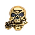 thumbnail image 1 of Broches para las mujeres Punk Rock Aleoy Patrimonio con Rhinestones Halloween Skull Style Shawal Accesorios Ropa para Homme Party Antiguo Oro Speravity AP004670-01, 1 of 7