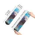 thumbnail image 2 of Goofa Cute Underwater Axolotl Pattern Non Slip Socks with Grips for Elderly, Crew Socks Yoga Hospital Socks Cushioned Sole Gripper Socks for Men Women, 2 of 5