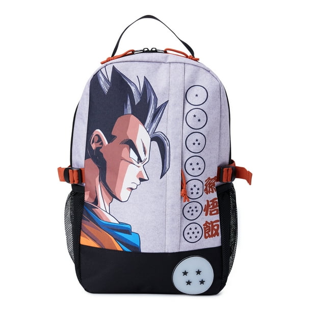Dragon Ball Z Gohan Unisex 18" Laptop Backpack, Grey Black