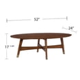thumbnail image 7 of SEI Rhoda Oval Midcentury Modern Coffee Table, 7 of 7