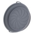 thumbnail image 4 of ZPSHYD 2 Plaques De Cuisson en Silicone pour Friteuse à Air – Plateau Rond Antiadhésif Domestique avec Protection Contre Les éclaboussures D'huile pour Un Nettoyage Facile.(Foldable-Gris), 4 of 14