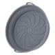thumbnail image 4 of 2 cestas redondas de silicona para freidora, resistentes al aceite, antiadherentes, reutilizables, con asas, plegables, color gris., 4 of 14