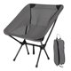 thumbnail image 2 of Silla de Camping plegable portátil Perfecl asiento de jardín con bolsa de transporte gris, 2 of 8