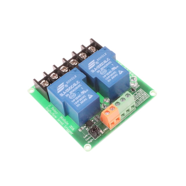 NOYITO 30A 2-Channel Relay Module High Low Level Trigger with Optocoupler Isolation Load DC 30V AC 250V 30A for PLC Automation Equipment Control Industrial Control (2-Channel 12V)