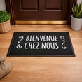 thumbnail image 5 of Evideco Black Bienvenue PVC Door Mat 30x18 Inches - Weather Resistant - Outdoor - Front Door Mat for Entryway, Porch, Patio, 5 of 6