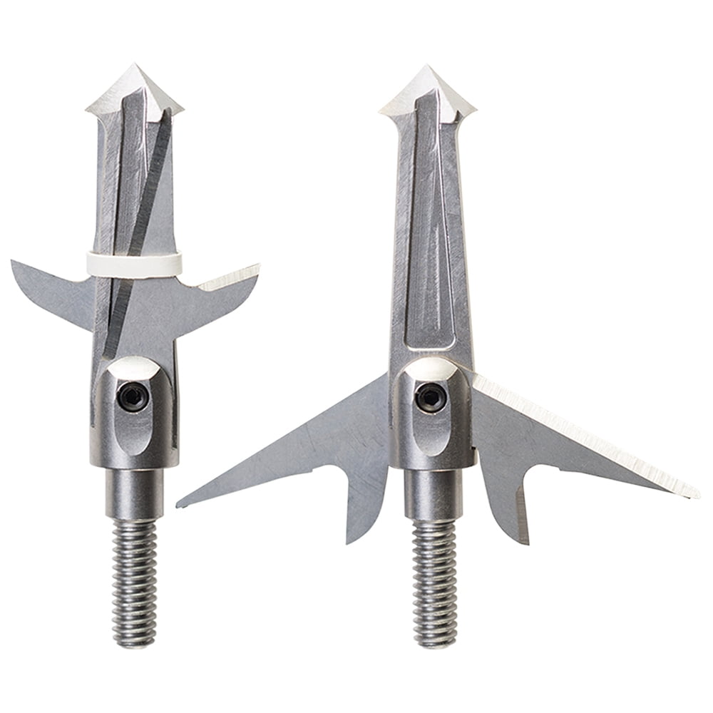 (Pack of 3) All Steel Crossbow Broadheads by Swhacker, 2Blade 125