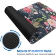 thumbnail image 6 of Pink Flower Clusters with a Blue Background&nbsp;mouse Padswaterproof,rubber+multispandexwashable MousematDesk Pad for Office Home Game 31.5x15.7inches, 6 of 7