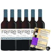 Sutter Home Fre Merlot Non-Alcoholic Red Wine Experience Bundle with Chromacast Pop Socket, Seasonal Wine Pairings & Recipes, 12/750ML, 6-Pack