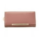 thumbnail image 1 of Cartera Monedero Larga De Cuero Lujo Dama Billetera Elegante Rosa, 1 of 4