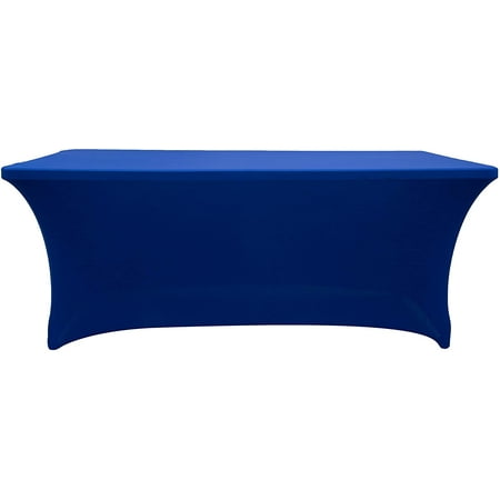 

Royal Blue 8 Foot 30x96 Stretch Spandex Table Cover by Banquet Tables Pro