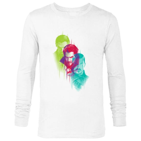 Doctor Strange in the Multiverse of Madness Color Block Trio - Long Sleeve T-Shirt for Men - Customized-White