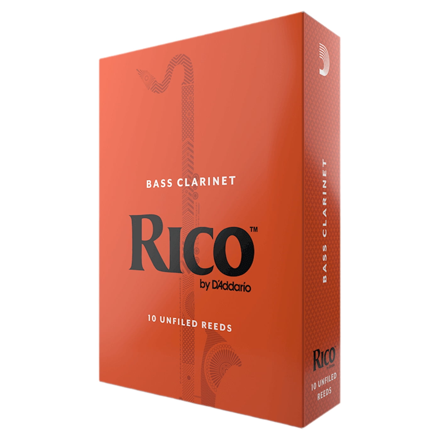 Rico by D'Addario Bass Clarinet Reeds, Strength 3, 10 Pack