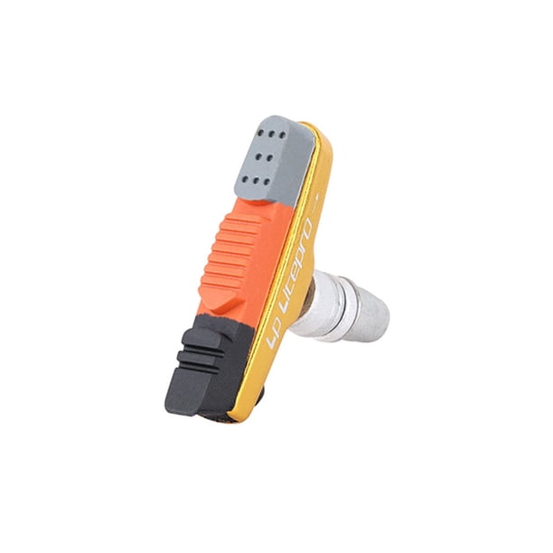Eigraketly Pastilla de freno para bicicleta, suministros para ciclismo, accesorios mejorados, reducción de fricción, pieza de frenado, pinza de Ciclismo Oro