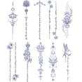 thumbnail image 1 of Juego Pegatinas Tatuaje Jugo Hierbas 10 Piezas Impermeables para Adultos Y (60x206 Mm), 1 of 9