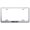 Brushed Chrome, variant on Mercury Laser Etched Logo Wide Body License Plate Frame (Brushed Chrome)