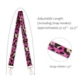 thumbnail image 4 of Wrapables Wide Adjustable Crossbody Handbag Strap, Women's Replacement Bag Strap for Purses, Pink Leopard Print, 4 of 7