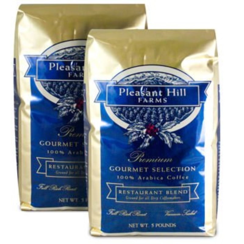Pleasant Hill Farms Arabica Ground Coffee 5 lb. Bag 2pack
