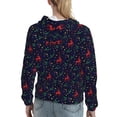 thumbnail image 7 of Sikiie Christmas Deer Women's Casual Hoodies Long Sleeve Lightweight Pullover Tops Loose Sweatshirt-XX-Large, 7 of 7