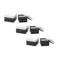 thumbnail image 4 of S/2 Square Nesting Boxes White & Black Diamond - Set of 6, 4 of 4