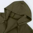 thumbnail image 5 of SEAOPEN Cloak with Hood Women Renaissance Hooded Medieval Cloak Witch Robe Halloween Costume Open Front Witch Wizard Cape Army Green,Free Size, 5 of 7