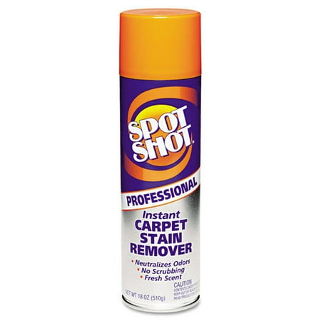 WD-40 Professional Instant Carpet Stain Remover, Light Scent, 18 oz. Spray Can, 12/CT
