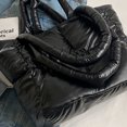thumbnail image 2 of Bolsos De Mujer Bolsa de viaje de pana acolchado informal con asa superior portátil para viajes de compras Sywqhk Para Estrenar, 2 of 9