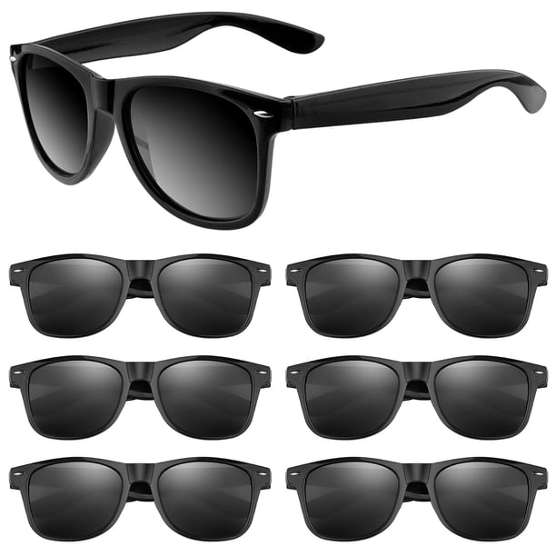 Novelty Sunglasses ASTARON Black, paquete de 12 unidades, para regalos de fiesta