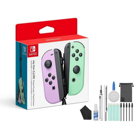 Joy-Con (L)/(R) - Pastel Purple/Pastel Green with BOLT AXTION Bundle