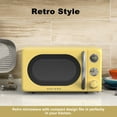 Galanz 0.7 Cu. ft. Retro Countertop Microwave Oven, 700 Watts, Yellow