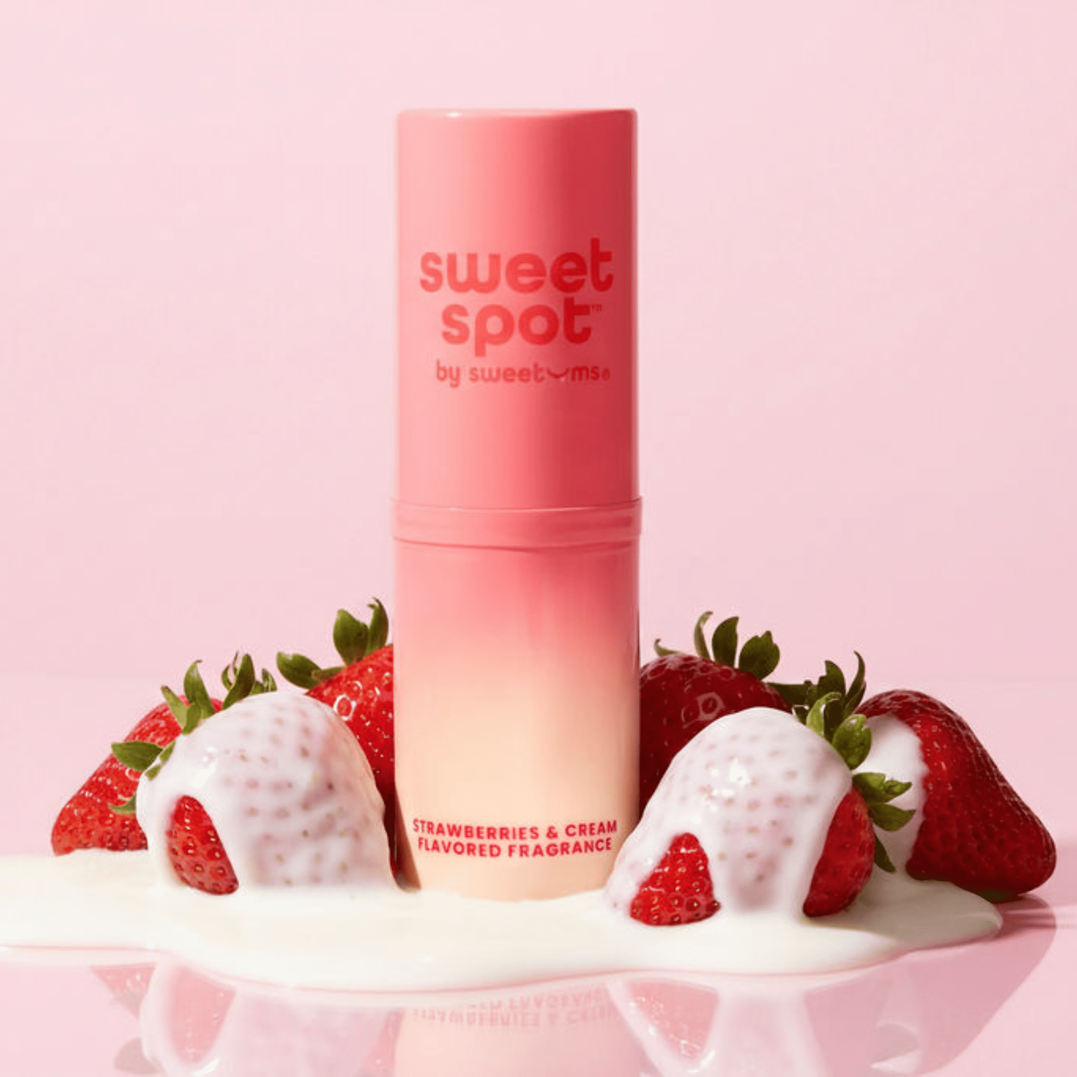 Sweetums Sweet Spot Strawberries & Cream Flavored Pleasure Fragrance Stick, 1 Count