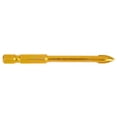 thumbnail image 2 of Lefu 10x Hex Shank Titanium Ceramic Tile Marble Glass Drill Bit Cross Spear Head 6mm, 2 of 10
