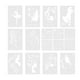 thumbnail image 2 of 16 plantillas de pintura, plantillas de patrones, plantillas de dibujo, plantillas para pintar sobre tela, lienzo, madera, manualidades, decoración de, 2 of 9