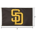 thumbnail image 2 of WinCraft San Diego Padres Deluxe 3' x 5' Flag, 2 of 2