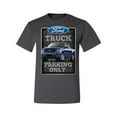 thumbnail image 2 of Ford Truck Parking Only Sign Gift for Owners of Ford Trucks | Mens Cars and Trucks Graphic T-Shirt, Heather Black, 2XL, 2 of 3