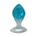 Joy Gems Barbe à Papa Bouchon Anal en Silicone Saphire, Bleu