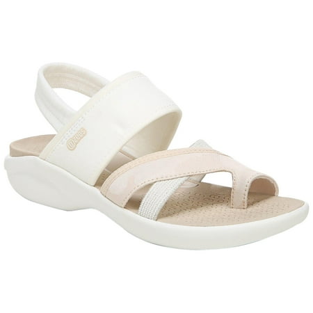 

Bzees Womens Call Me Sandals 8.5 White