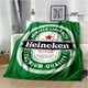thumbnail image 1 of Manta de franela con estampado de cerveza verde, mantas cálidas para camas, manta de Picnic, forros de cama, regalo de cumpleaños, 1 of 4