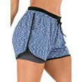 thumbnail image 4 of Women's Yoga Shorts Butt Lift Shorts Double layer Running Yoga Shorts Quick-Dry Activewear Workout Exercise Athletic Jogging Shorts, 4 of 8