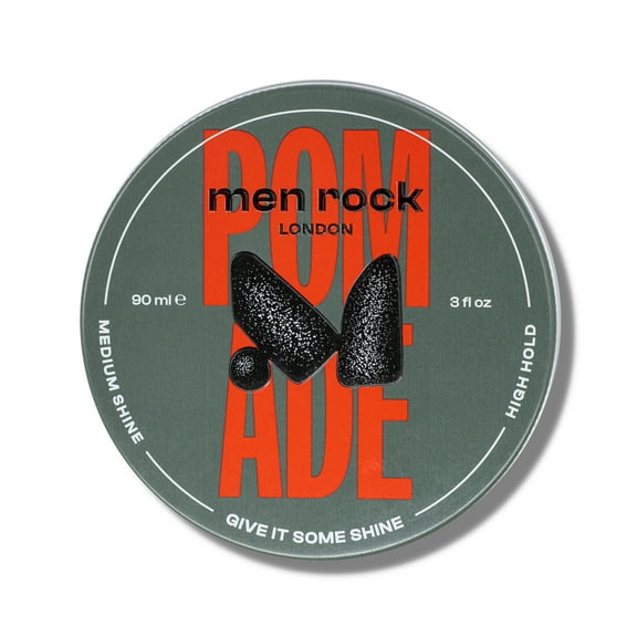 Men Rock Pomade, Hair Pomade, High Hold Medium Shine, 3 oz