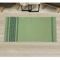 thumbnail image 1 of Abstract Decorative Rug, Simplistic Classic Greek Inspired Pattern in Monochrome Design, Quality Carpet for Bedroom Dorm and Living Room, 6 Sizes, Green and Night Blue, by Ambesonne, 1 of 1