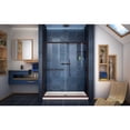thumbnail image 4 of Infinity-Z 34 in. D x 60 in. W x 74 3/4 in. H Clear Sliding Shower Door in Oil Rubbed Bronze, Center Drain Biscuit Bas, 4 of 14