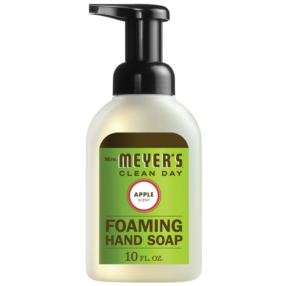 Mrs. Meyer's Clean Day Foaming Hand Soap, Apple Scent, 10 ounce bottle