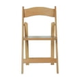 thumbnail image 6 of Flash Furniture Commercial Grade Oak Solid Wood Folding Dining Chair - Set of 2, 6 of 13