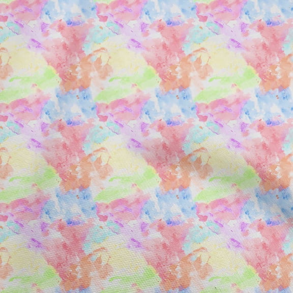 oneOone Polyester Spandex Peach Fabric Tie Dye Sewing Craft Projects Fabric Prints By Yard 56 Inch Wide-S1