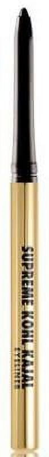 (2 pack) Milani Supreme Kohl Kajal Eyeliner Pencil, Blackest Black 01, 0.01 oz