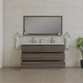 thumbnail image 5 of Alya Bath Paterno 60" Wood Double Freestanding Bathroom Vanity in Gray, 5 of 7