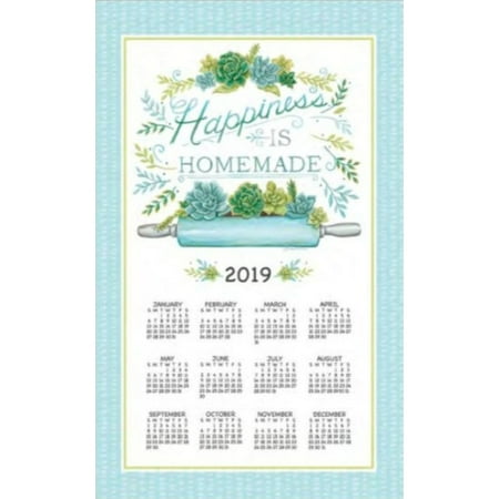 Kayo Designs - 2019 Garden Succulents Towel Calendar, Kitchen Towel by Kay Dee Designs