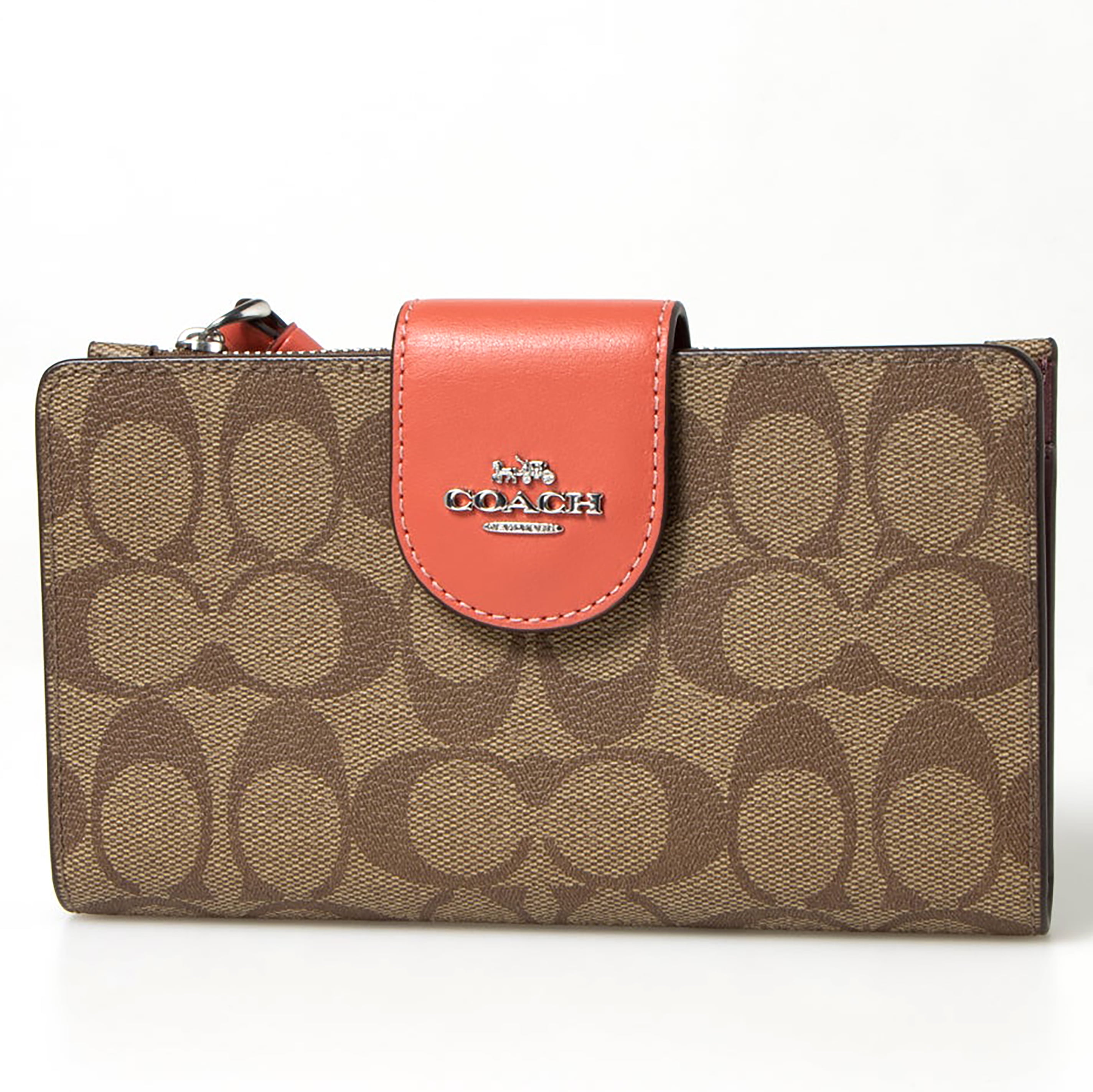 Tory Burch Emerson Colorblock Saffiano Leather Mini Wallet